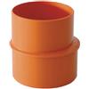 Aumento con Bicchiere in PVC Arancio F 40 x M 50 F 40 x M 50