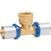 APE RACCORDERIE Tee Femmina a Pressare per Tubo Multistrato APE 20 x 3/4 x 20 20 (2,0) x 3/4" x 20 (2,0)