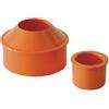 Aumento Interno Concentrico in PVC Arancio 40/50 mm 40/50 mm
