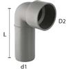 BAMPI Curva Tecnica a Innesto Senza Morsetto Bamplast 40 x 50 - L.88,5 mm 40 x 50 - L.88,5 mm