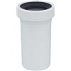 BAMPI Manicotto WC di Prolungamento a Innesto con Guarnizione 90 x H.255 mm 90 x H.255 mm