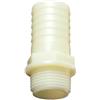 BUCCHI Portagomma Dritto Maschio in PA 3/4 x 20 mm 3/4" x 20 mm