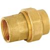 BUGATTI Raccordo Diritto Femmina in Ottone a Compressione per Tubo PE/PEHD/PEX Valvofit 50 x 1 1/2 F 50 x 1"1/2 F
