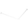 CARDINALE PROFESSIONAL PARTNER Asta Per Tenda Doccia Ideal Bianca 2 Lati 25 mm - 90x90 cm 25 mm - 90x90 cm