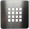 CARDINALE PROFESSIONAL PARTNER Griglia Per Piatto Doccia Ultraflat Reversibile 14 x 14 Antracite / Inox Antracite / Inox