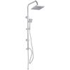 CARDINALE PROFESSIONAL PARTNER Set Colonna Doccia Monogetto Quadra Cromo Cromo