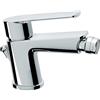 EURORAMA Miscelatore Bidet Klint Inclinato Cromo con Piletta 1 1/4 Cromo + Piletta 1"1/4