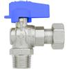 F.I.V. Rubinetto a Sfera Squadra Passaggio Totale Maschio-Dado Girevole FIV 1/2M x 3/4G 1/2"M x 3/4"G