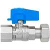 F.I.V. Rubinetto a Sfera Diritto Passaggio Totale Femmina-Dado Girevole FIV 1/2F x 1/2G 1/2"F x 1/2"G