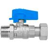 F.I.V. Rubinetto a Sfera Diritto Passaggio Totale Maschio-Dado Girevole FIV 1/2M x 1/2G 1/2"M x 1/2"G