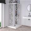 FORTE Box Doccia Angolare Acrilico Bianco Pastello 65-70 x 65-70 cm - Apertura 38 65-70 x 65-70 cm - Ap. 38