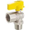 F.I.V. Rubinetto Gas a Sfera M/F a Squadro con Leva in Alluminio FIV 1/2 x 1/2 1/2" x 1/2"