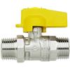 F.I.V. Rubinetto Gas a Sfera Diritto M/M con Leva in Alluminio FIV 1/2 x 1/2 1/2" x 1/2"