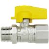 F.I.V. Rubinetto Gas a Sfera Diritto M/F con Leva in Alluminio FIV 1/2 x 1/2 1/2" x 1/2"