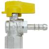 F.I.V. Rubinetto Gas a Sfera Femmina con Portagomma a Squadro FIV 1/2 x 9 mm - GPL 1/2" x 9 mm - GPL