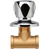 FROMAC Rubinetto Incasso Diritto Tradizionale Cromo 1/2 Cromo- 1/2"