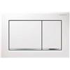 GEBERIT Placca di Comando Omega 30 Bianco/Cromato/Bianco Bianco/ Cromato/ Bianco
