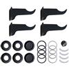FONDITAL Kit per Radiatori Completo di Mensole Black Coffee 1 x 1/2 1" x 1/2"