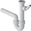 GEBERIT Sifone per Lavello a 1 Via con Attacco Lavastoviglie 1 1/4 x 40 mm 1"1/4 x 40 mm