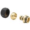 ICMA Adattatore Per Tubo Multistrato Con Calotta Nero Opaco 20x2 - 24x1,5 20x2 - 24x1,5