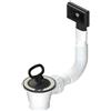 L.B. PLAST Piletta per Lavello Inox con Troppopieno Rettangolare e Tappo a Maniglia 1 1/2 x 70 mm 1"1/2 x 70 mm