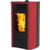 INNO FIRE Stufa a Pellet Ventilata Canalizzata Lory 12 kW Bordeaux BORDEAUX