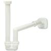 LIRA Sifone Per Lavabo E Bidet Sospeso Eccentrico Salvaspazio 1 1/4 x 40 mm 1"1/4 x 40 mm