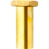 LUXOR Codolo Diritto in Ottone con Dado e Guarnizione 1 1/4 x 32 mm 1"1/4 x 32 mm