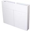 M10 Mobile Sottolavello Bianco per Lavello Inox Pieghevole 80x50 cm - 2 Ante 80x50 cm - 2 ante