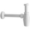 MADE IN ITALY Sifone a Bottiglia in ABS Bianco 1 1/4 x 32 - L.250 mm 1"1/4 x 32 - L.250 mm