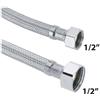 MADE IN ITALY Flessibile in Acciaio Inox F1/2 x 1/2F 30 cm 30 cm