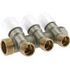 MADE IN ITALY Collettore Inclinato Maschio/Femmina 3/4 con Vitoni di Arresto 2 Vie da 1/2M 2 Vie da 1/2"M (16)