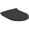 MOOD CERAMIC Sedile WC Termoindurente New One Nero Opaco Chiusura Rallentata Chiusura Rallentata
