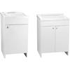 NEGRARI Mobile Lavatoio Serie Panda P.50 x L.45 cm - 1 Anta (Apertura Destra) P.50 x L.45 cm - 1 anta (Ap. Dx)