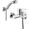 PAFFONI Miscelatore Esterno Vasca Lime Cromo + Set Doccia Cromo + Set Doccia