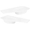 SAVINIDUE Lavabo in Resina Bianco Opaco Asimmetrico per Mobile da Bagno Armonia 105 cm - Vasca Sinistra 105 cm - Vasca Sinistra