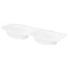 SAVINIDUE Lavabo in Ceramica Bianco Lucido a Doppia Vasca per Mobile da Bagno Armonia 140 cm 140 cm