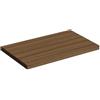 SAVINIDUE Mensolone Giotto per Lavabo d'Appoggio Rovere Moka L.80 x P.46 x H.3,8 cm L.80 x P.46 x H.3,8 cm