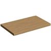 SAVINIDUE Mensolone Giotto per Lavabo d'Appoggio Rovere Naturale L.80 x P.46 x H.3,8 cm L.80 x P.46 x H.3,8 cm