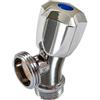 RTM Rubinetto Lavatrice Inclinato in Ottone Cromato M1/2 x M3/4 M1/2" x M3/4"