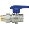 RUBINETTERIE BRESCIANE Valvola a Sfera Passaggio Totale M/F con Bocchettone e Leva di Regolazione del Flusso 1 Pollice - PN16 1" - PN16