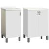 SAVINI INDUSTRIA ARREDO BAGNO Mobile Lavatoio S. Marinella Bianco L.45 x P.50 x H.86 cm - 1 Anta DX L.45 x P.50 x H.86 cm - 1 Anta DX