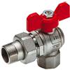TIEMME Valvola a Sfera Passaggio Totale a Squadra per Collettori con Farfalla TM 1/2 - PN30 1/2" - PN30
