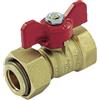 TIEMME Valvola a Sfera Dritta Femmina con Girello 3/4 x 3/4 3/4" x 3/4"