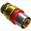 TIEMME Raccordo Diritto Doppio Per Tubo Multistrato Con Attacco Fastec 26x2,0 - F13 26x2,0 - F13