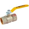 TIEMME Valvola a Sfera Gas F/F con Leva Gialla in Acciaio Tiemme 1 1/2 DN37,5 - PN25 1"1/2 DN37,5 - PN25