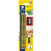 STAEDTLER Noris 120 Set scuola - 3 HB, gomma & temperino