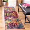 Safavieh Tappeto Boho per Soggiorno, Sala da Pranzo, Camera da Letto - Monaco Collection, A Pelo Corto, Rosa e Multi, 67 x 300 cm