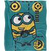 LOGOVISION Minions Bob Green Coperta super morbida al tatto setoso - 91 x 147 cm