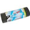Papstar 14196 - Sacchi con Lacci per Chiusura, LDPE, capacità 60 l, 75 x 65 cm, Confezione da 12, Colore: Grigio